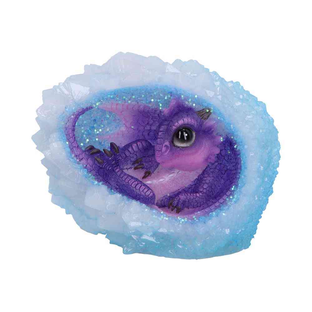 Nemesis Now - Geode Nest (Purple) 12cm Beeld/figuur - Draak - Multicolours